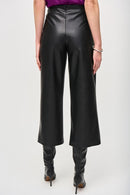 Leatherette Culotte - Black