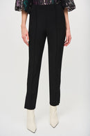 Silky Knit Slim Fit Pants - Black