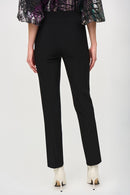 Silky Knit Slim Fit Pants - Black