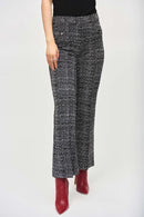 Jacquard Print Trousers - Black/off White