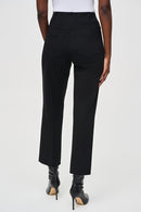 Straight Pull-On Pants - Black