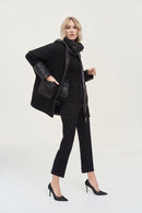 Straight Pull-On Pants - Black