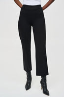Knit Straight Trousers - Black