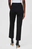 Knit Straight Trousers - Black