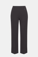 Knit Straight Trousers - Charcoal Grey