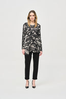 Slim Fit Pull-On Trousers - Black