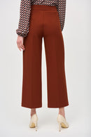 Wide-Leg Cropped Pants - Cinnamon