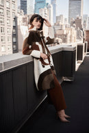 Wide-Leg Cropped Pants - Cinnamon