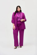 Silky Knit Boxy Blazer - Empress