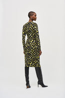 Abstract Print Dress - Black/multi