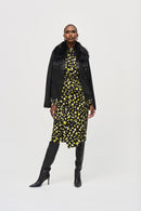 Abstract Print Dress - Black/multi