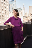 Jacquard Cocoon Dress - Empress