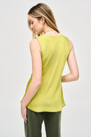 Satin Sleeveless Top - Wasabi
