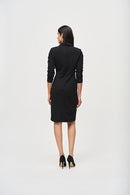 Scuba Crepe Blazer Dress - Black