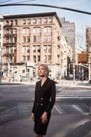 Scuba Crepe Blazer Dress - Black