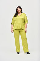 Satin Boxy Top - Wasabi