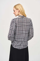 Plaid Puff Sleeve Top - Vanilla Multi