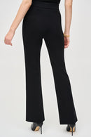 Flared Pull-On Pants - Black