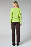Elastic Waist Straight - Choc