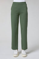 Elastic Waist Straight - Khaki