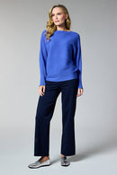 Elastic Waist Straight - Navy
