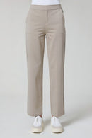 Elastic Waist Straight - Taupe