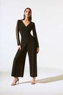 Silky Knit Jumpsuit - Black