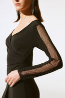 Silky Knit Jumpsuit - Black