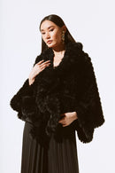 Faux Fur Cover-up - Black