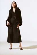 Faux Fur Cover-up - Black