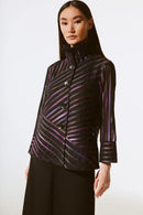 Print Soutache Jacket - Black/multi