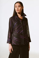 Print Soutache Jacket - Black/multi