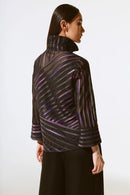 Print Soutache Jacket - Black/multi