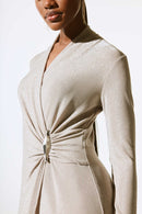 Wide Leg Jumpsuit - Nude