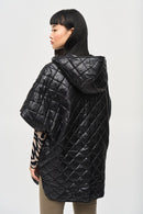 Reversible Hooded Cape - Black