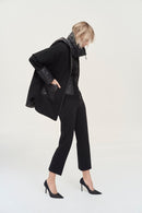 Reversible Hooded Cape - Black