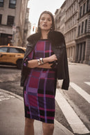 Faux Fur Suede Jacket - Black