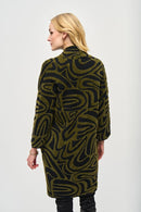 Embossed Jacquard Knit - Black/iguana