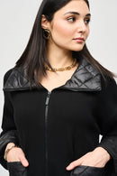 Knit Zipped Jacket - Black