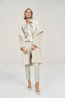 Jacquard Sweater Top - Vanilla/grey Melange