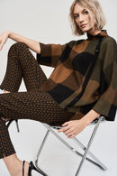 Jacquard Sweater Knit Top - Multi