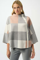 Plaid Jacquard Top - Rose/multi