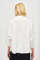 Zipped Collar Sweater - Vanilla