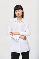Woven Button-Down Blouse - Optic White