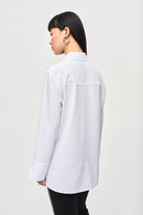 Woven Button-Down Blouse - Optic White