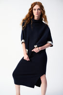 Funnel Neck Jumper - Midnight Blue/moonstone