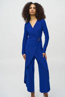 Wrap Culotte Jumpsuit - Royal Sapphire