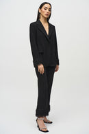 Novelty Straight Blazer - Black