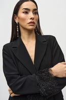 Novelty Straight Blazer - Black