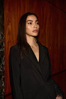 Novelty Straight Blazer - Black